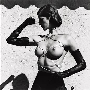 HELMUT NEWTON (1920-2004) Tied-up torso, Ramatuelle. 1980.                                                                                       